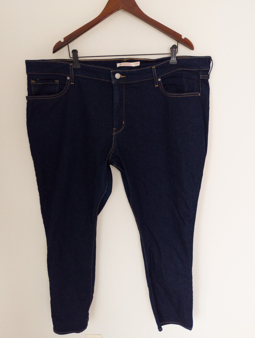 Levi's 311 Shaping Skinny Jeans Dark Wash Plus Size 24W Tummy Slimming Stretch